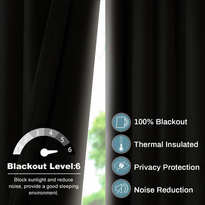 100% Blackout Linen Curtain