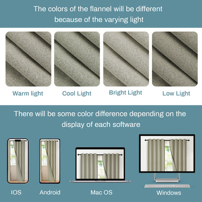 100% Blackout Linen Curtain