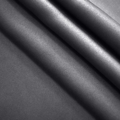 Silk Satin Curtains, 1 Panel, Gray, 132*160cm/132*183cm/132*213cm