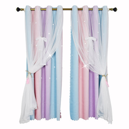 Rideaux occultants Princess à double épaisseur, 1 panneau, violet, 130x160cm/130x215cm/130x243cm