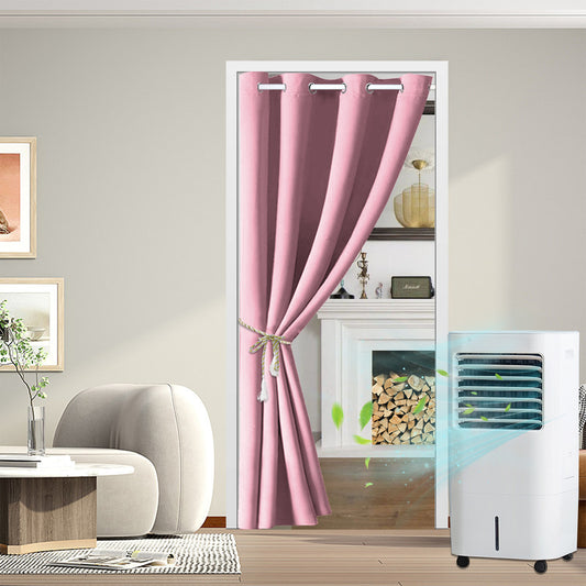Blackout Door Curtains, 1 Panel, Pink, 132x203cm/132x244cm