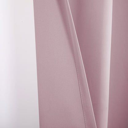 Blackout Door Curtains, 1 Panel, Pink, 132x203cm/132x244cm