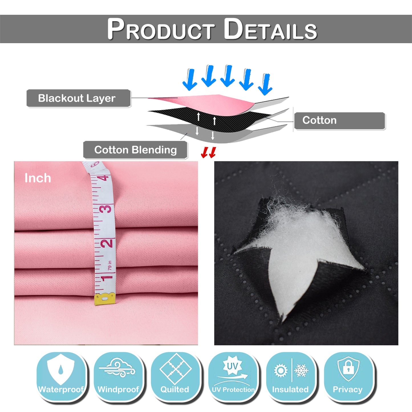 Heavy Duty Quilted Curtain