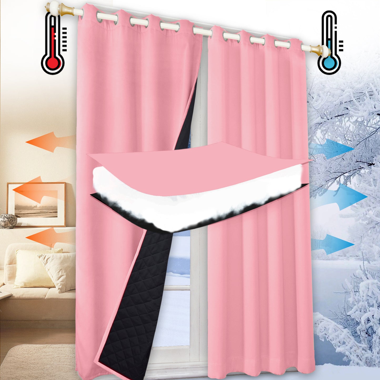 Heavy Duty Quilted Curtain