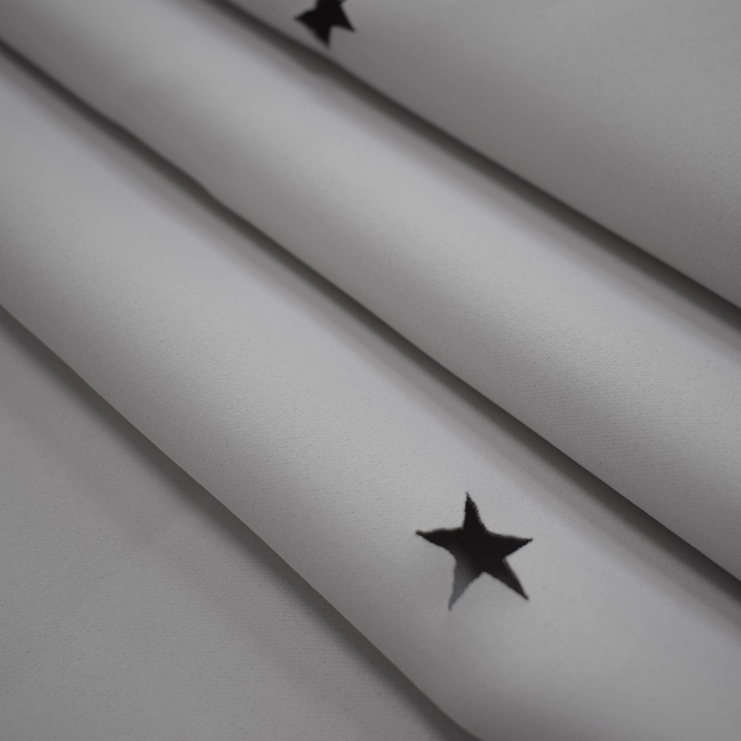 Stars Blackout Curtains, 1 Panel, Gray, 132x160cm/132x183cm/132x213cm