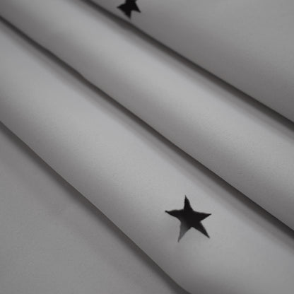 Stars Blackout Curtains, 1 Panel, Gray, 132x160cm/132x183cm/132x213cm
