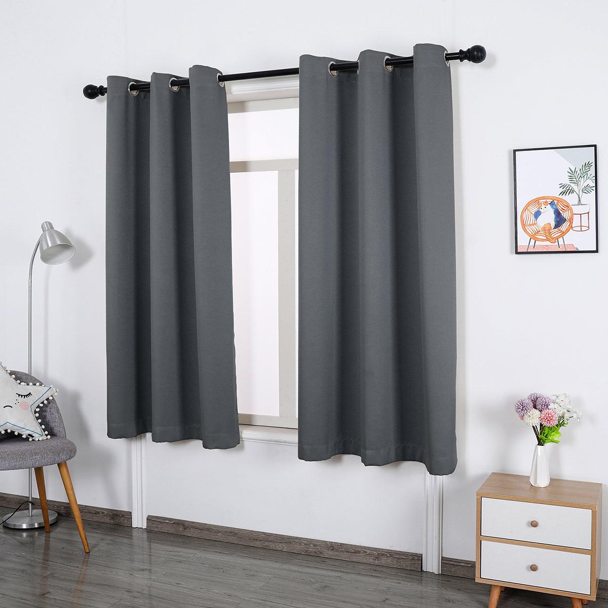 window curtain match for the curtain pole