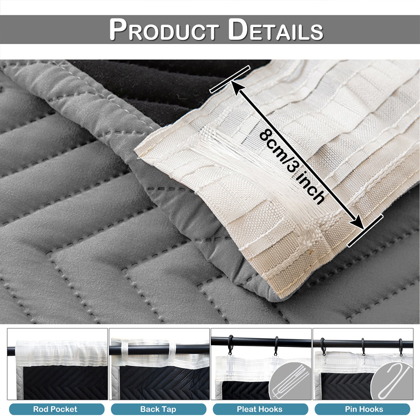 Heavy Duty Quilted Curtain