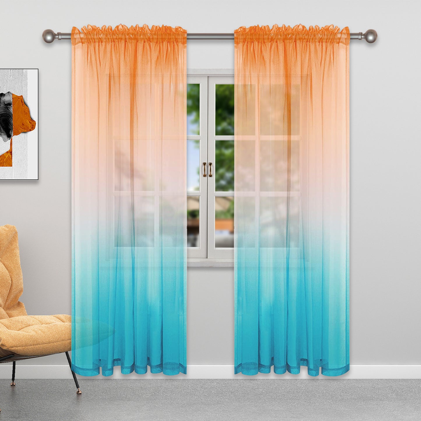 Curtain up and down gradient netting