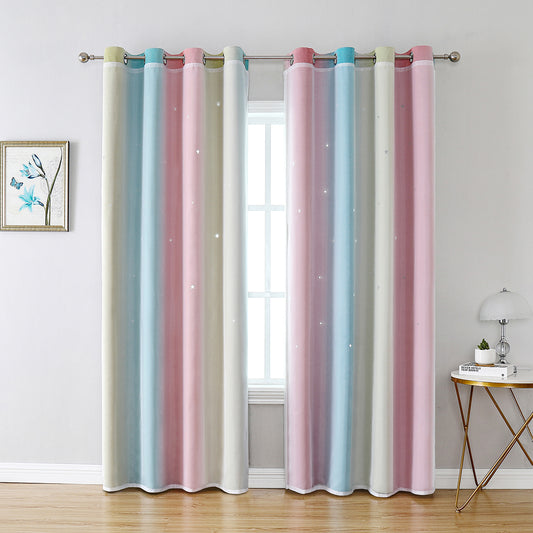 Double-Layer Blackout Curtains, 1 Panel, Pink, 100*130cm/134*160cm/134*210cm/134*240cm