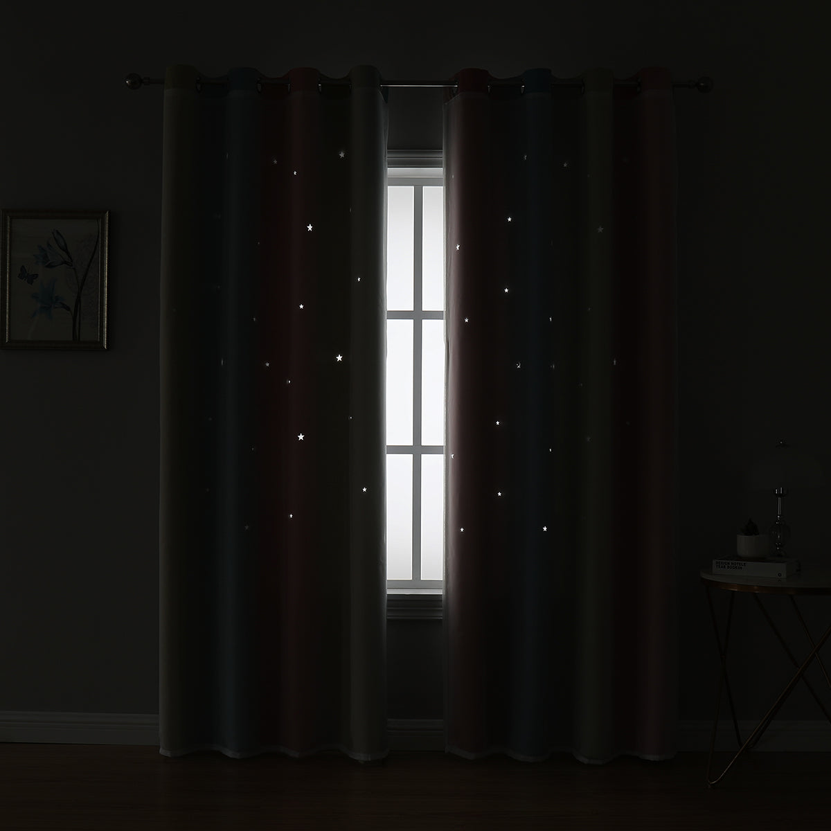 Rideaux occultants à double couche, 1 panneau, rose, 100 x 130 cm/134 x 160 cm/134 x 210 cm/134 x 240 cm