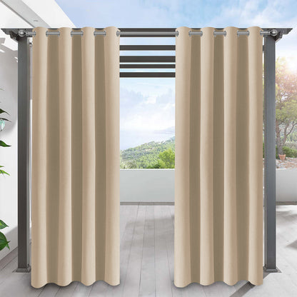 Rideau imperméable pour patio extérieur