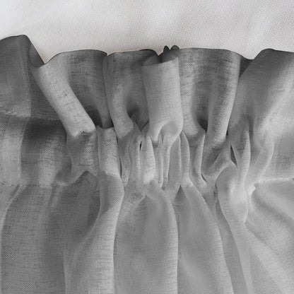 Door Sheer Curtains, 1 Panel, Gray, 64*102cm/137*102cm/64*183cm/137*183cm