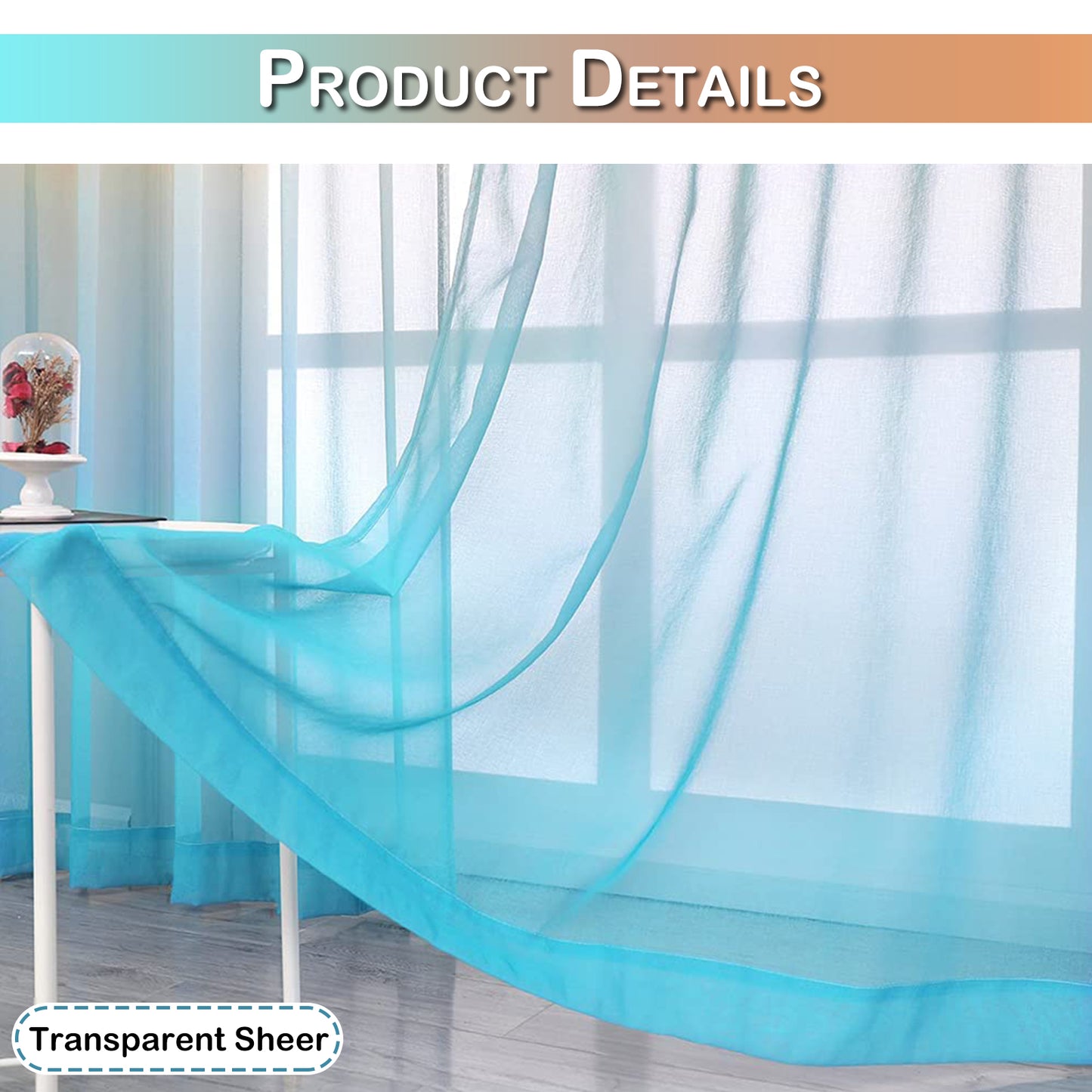 Curtain up and down gradient netting