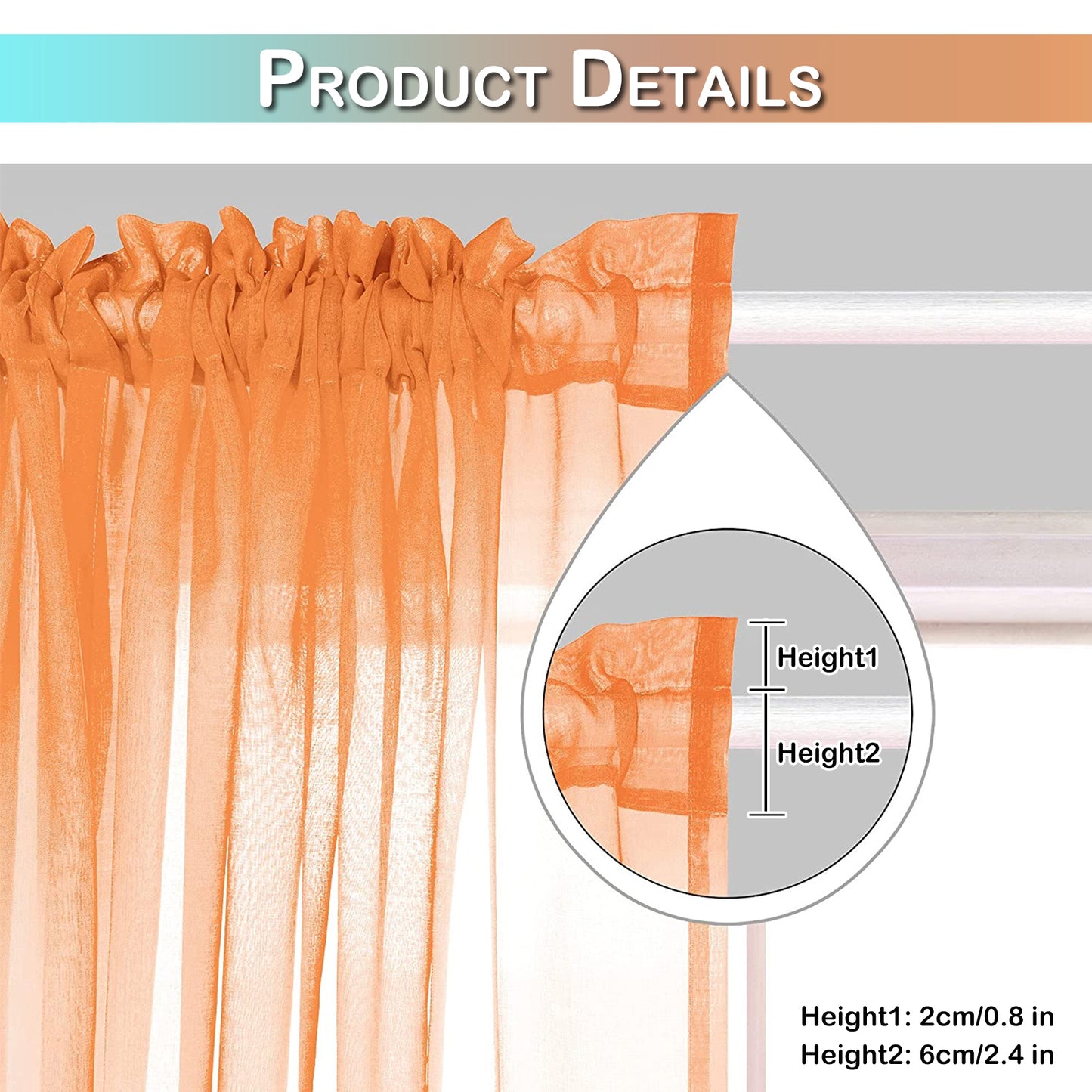 Curtain up and down gradient netting