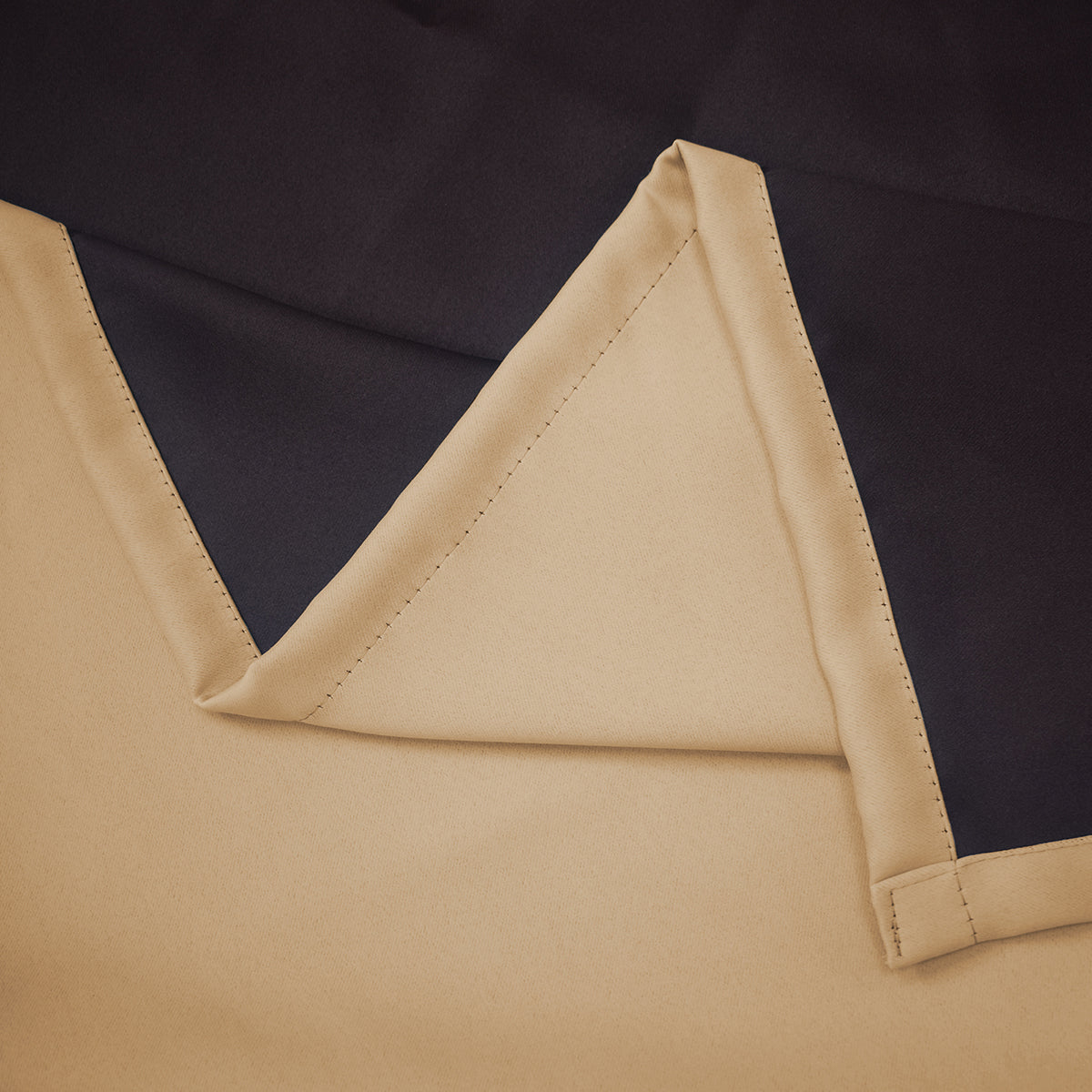 Rideaux 100 % occultants, 1 panneau, beige, 132 cm x 160 cm/132 cm x 213 cm