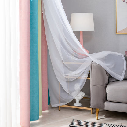 Rideaux double épaisseur ombrés étoiles, 1 panneau, rose, 134 x 160 cm/134 x 210 cm/134 x 240 cm/134 x 269 cm