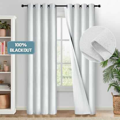 100% Blackout Linen Curtain