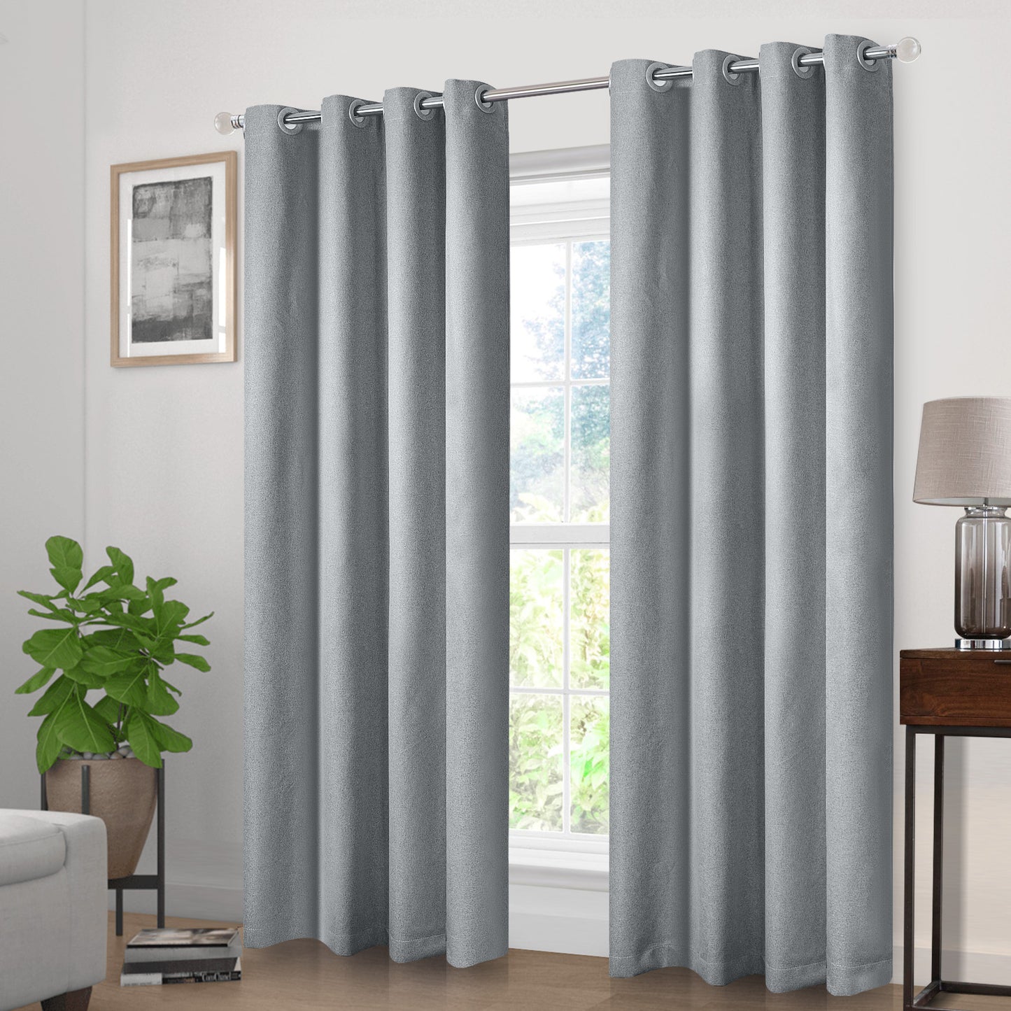 100% Blackout Linen Curtain