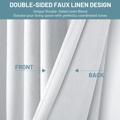 100% Blackout Linen Curtain