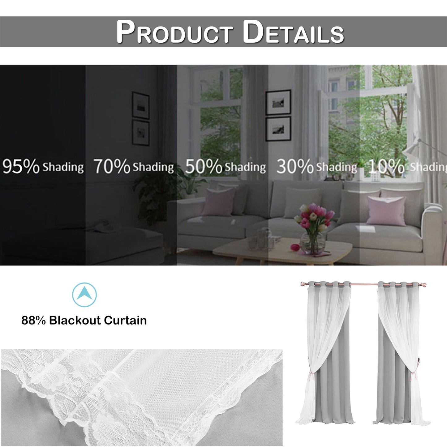Double-Layer Blackout Curtain