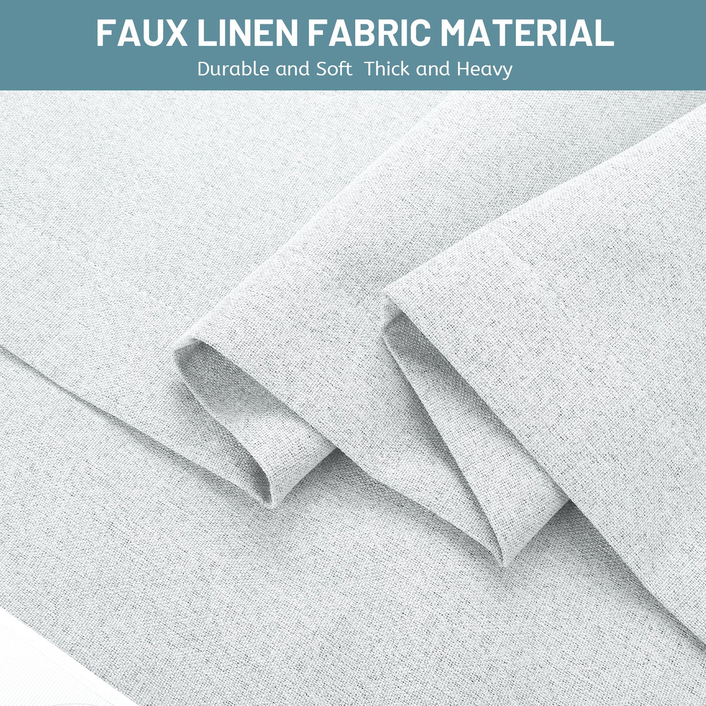 100% Blackout Linen Curtain