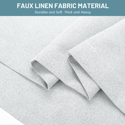 100% Blackout Linen Curtain
