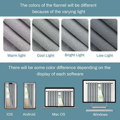 100% Blackout Linen Curtain