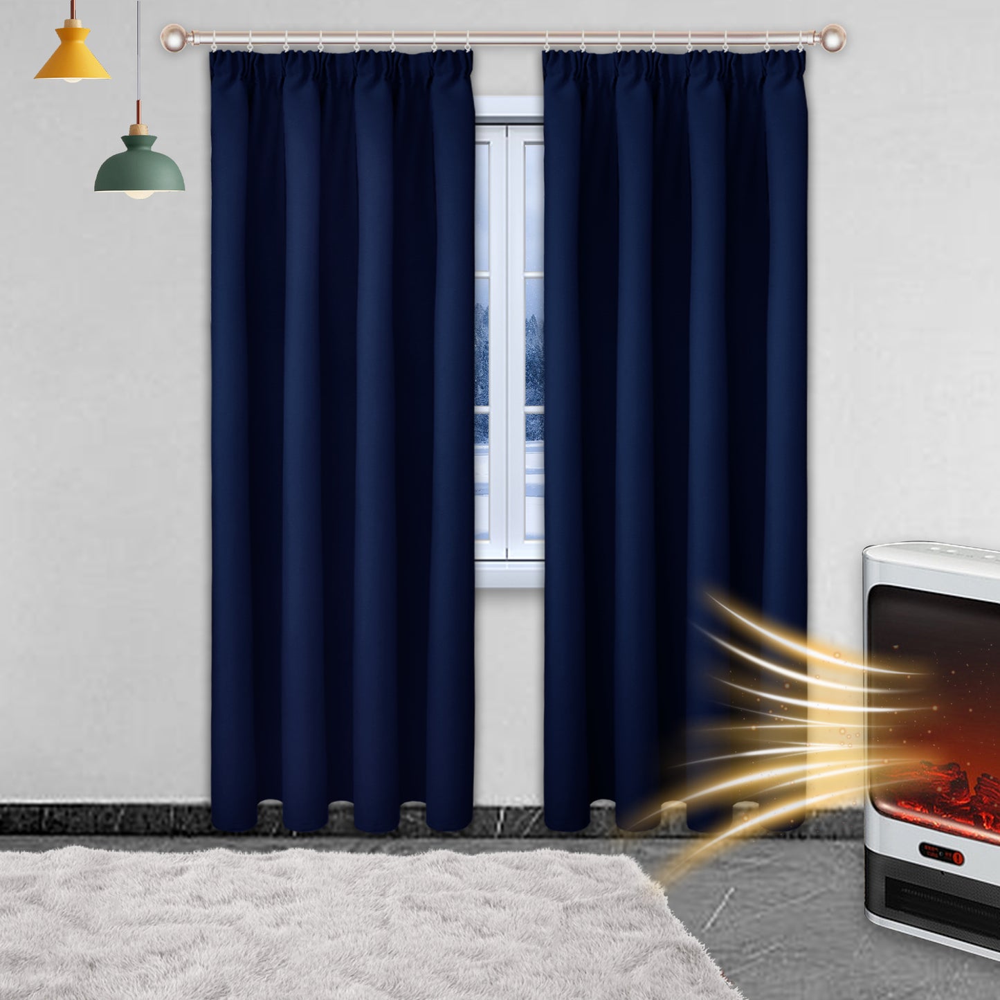 solid blackout curtain