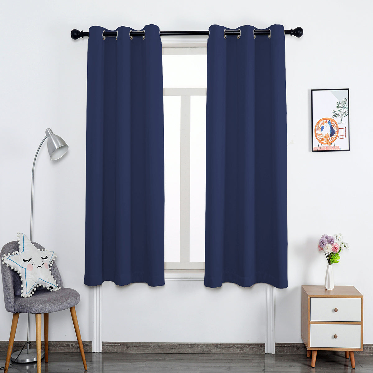 window curtain match for the curtain pole
