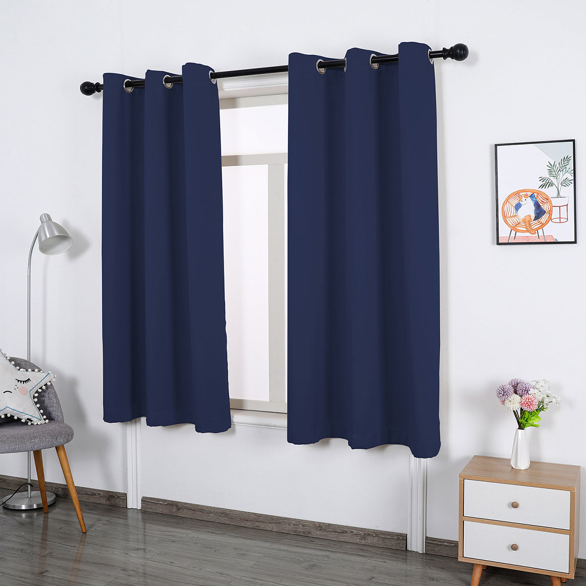 window curtain match for the curtain pole
