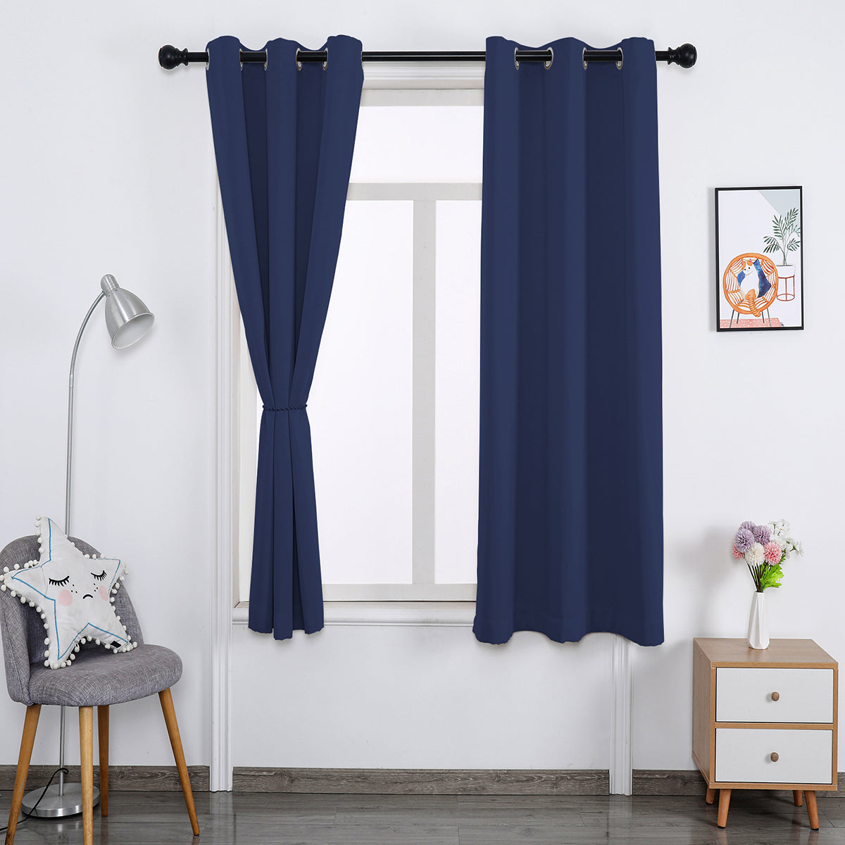 window curtain match for the curtain pole