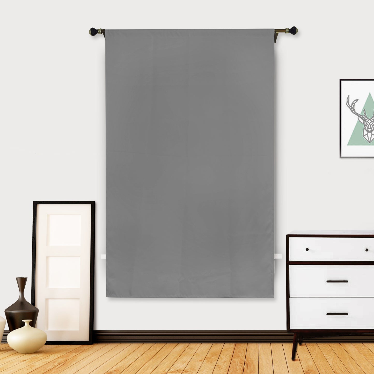 Liner Thermo-Verdunkelungsvorhänge, 1 Panel, grau, 127*149cm/127*203cm