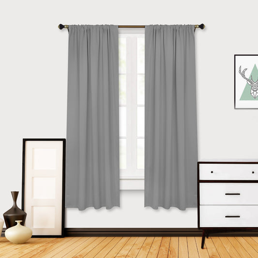 Liner Thermal Blackout Curtains, 1 Panel, Gray, 127*149cm/127*203cm