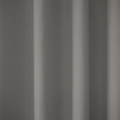 Rideaux de porte en coton, 1 panneau, gris, 132x203cm/132x244cm