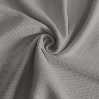 Rideaux de porte en coton, 1 panneau, gris, 132x203cm/132x244cm