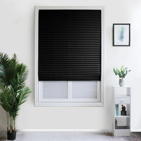 Self Adhesive Blind Balcony Shades Curtains, 1 Panel, Black, 60*150cm/60*180cm/90*150cm/90*180cm