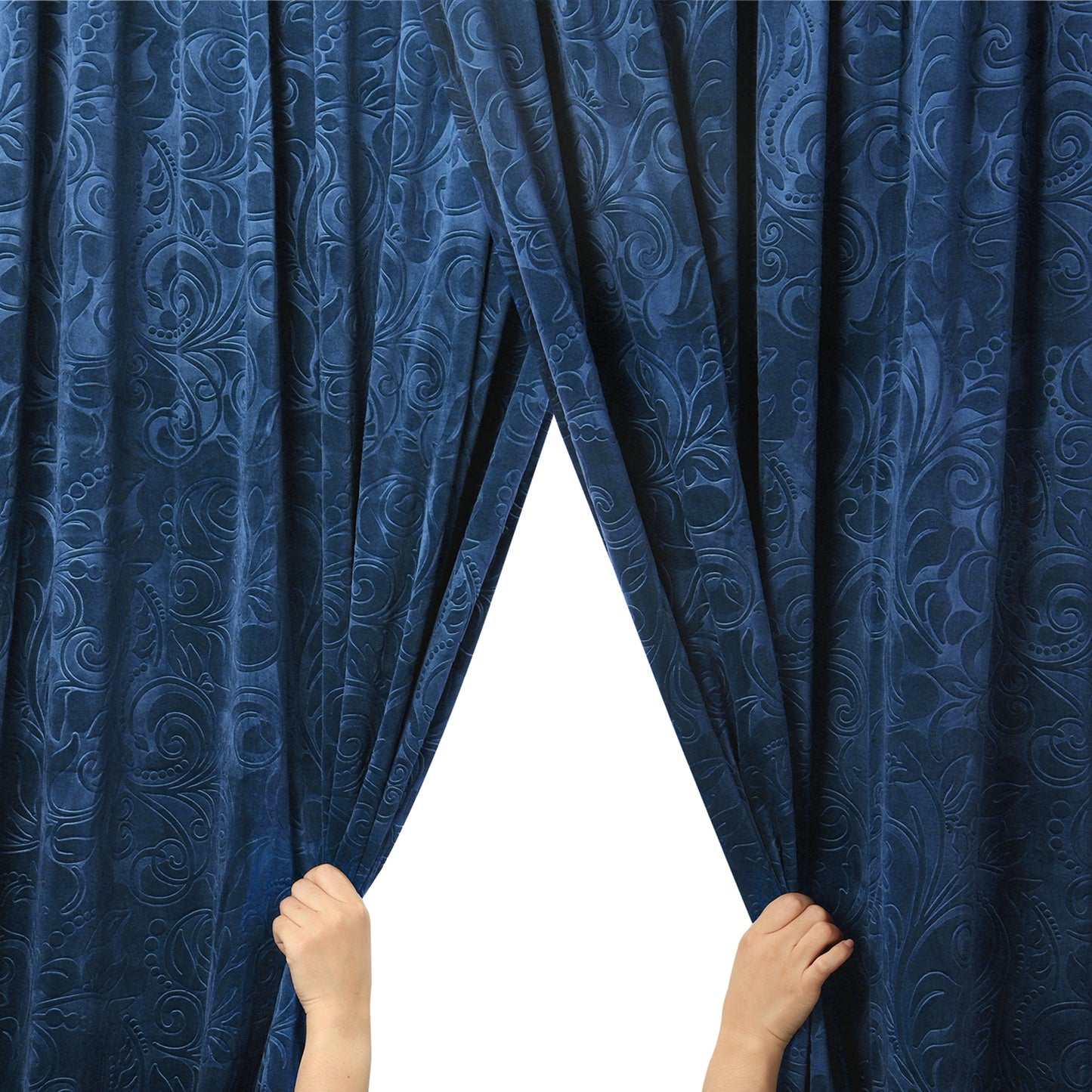 Rideaux occultants doublés de velours roulé