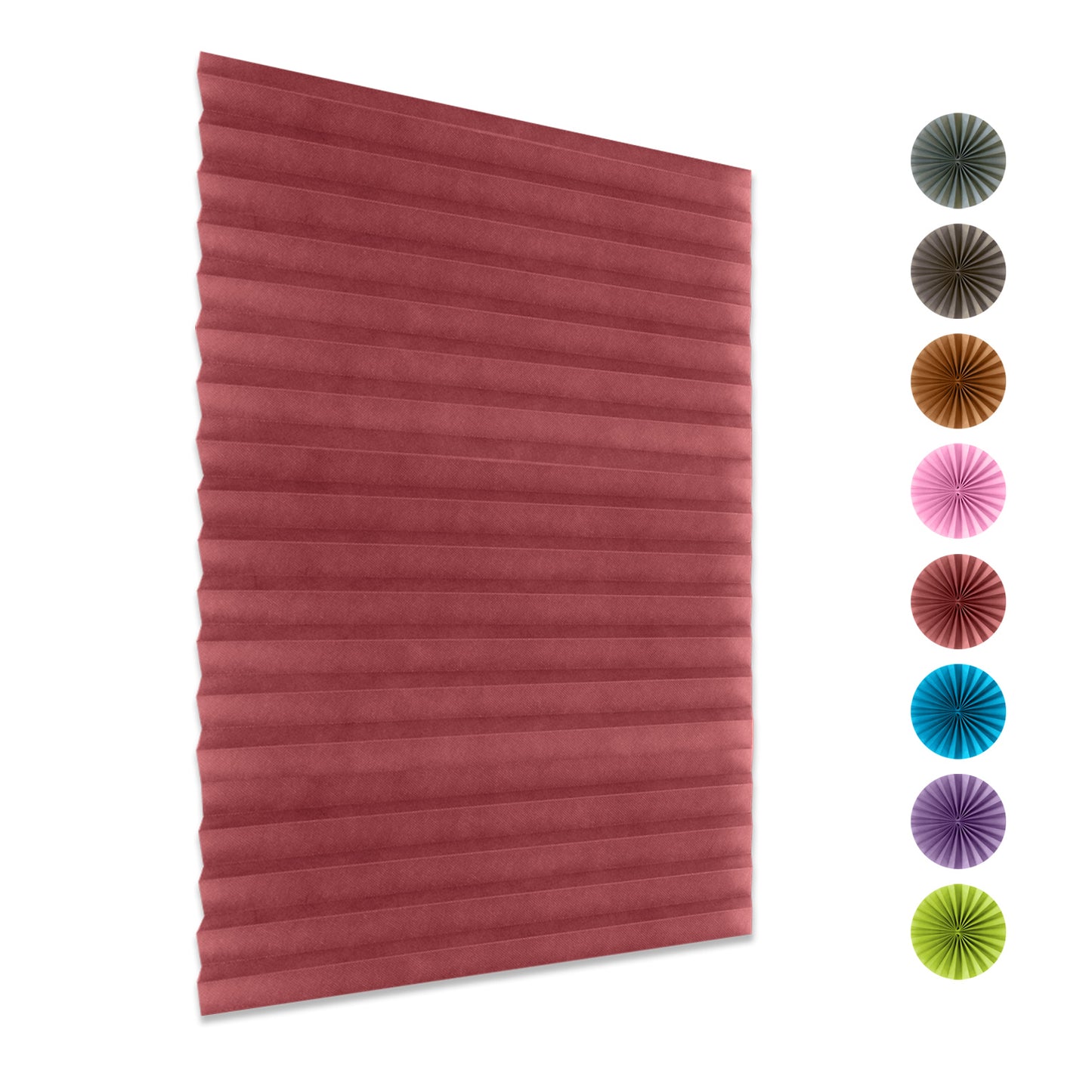 Rideaux auto-adhésifs, 1 panneau, rouge, 60*150cm/60*180cm/90*150cm/90*180cm