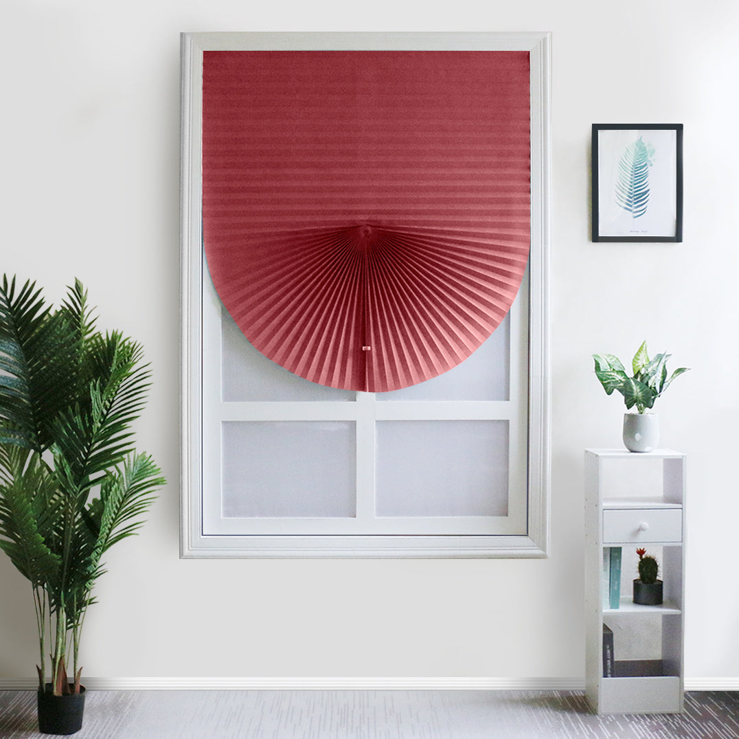 Rideaux auto-adhésifs, 1 panneau, rouge, 60*150cm/60*180cm/90*150cm/90*180cm