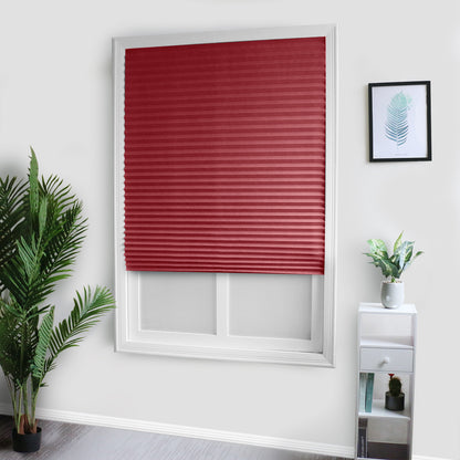 Rideaux auto-adhésifs, 1 panneau, rouge, 60*150cm/60*180cm/90*150cm/90*180cm