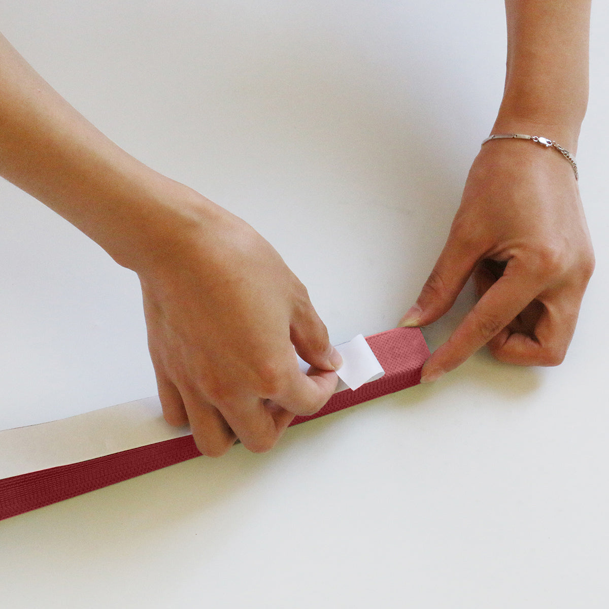 Rideaux auto-adhésifs, 1 panneau, rouge, 60*150cm/60*180cm/90*150cm/90*180cm