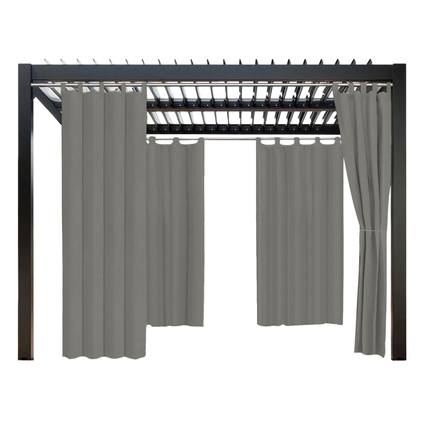 Wasserabweisender und Windstabiler Outdoor Vorhang für Terrasse und Garten