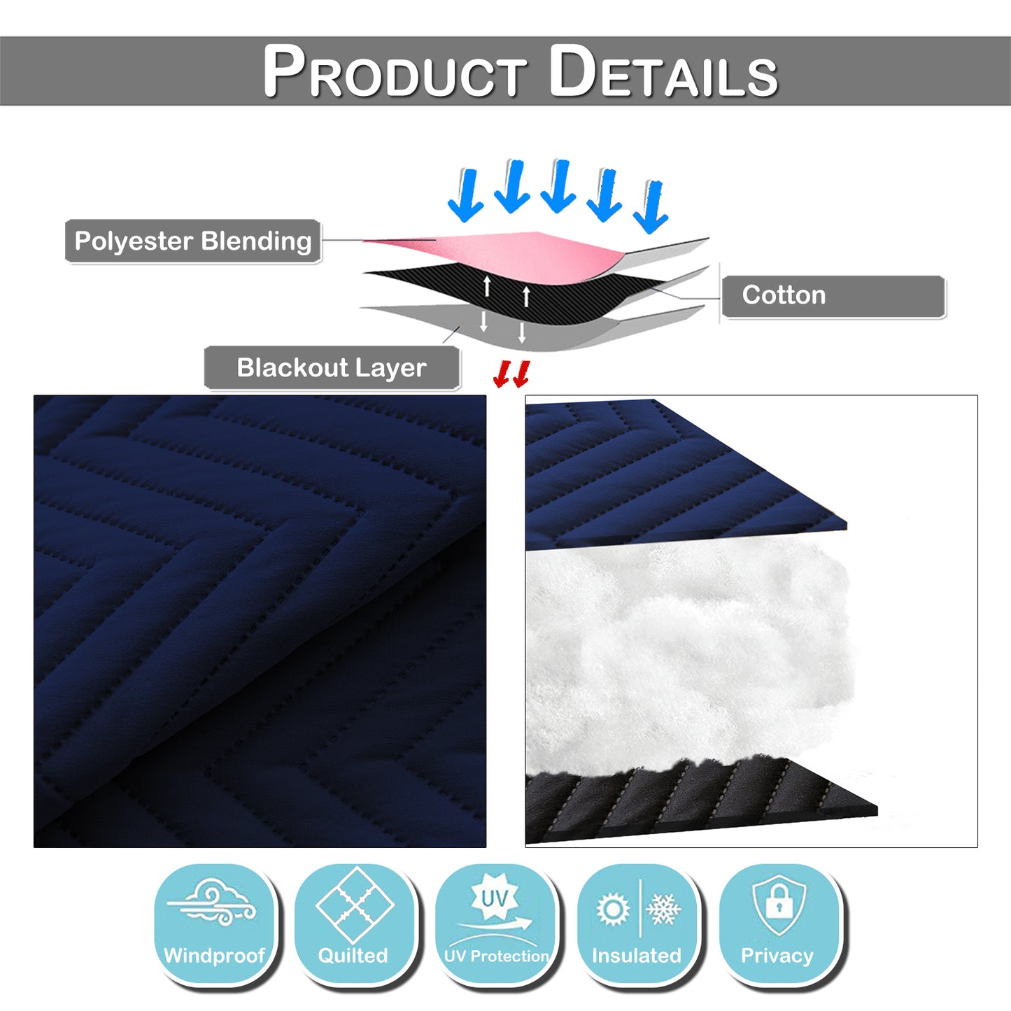 Heavy Duty Quilted Curtain