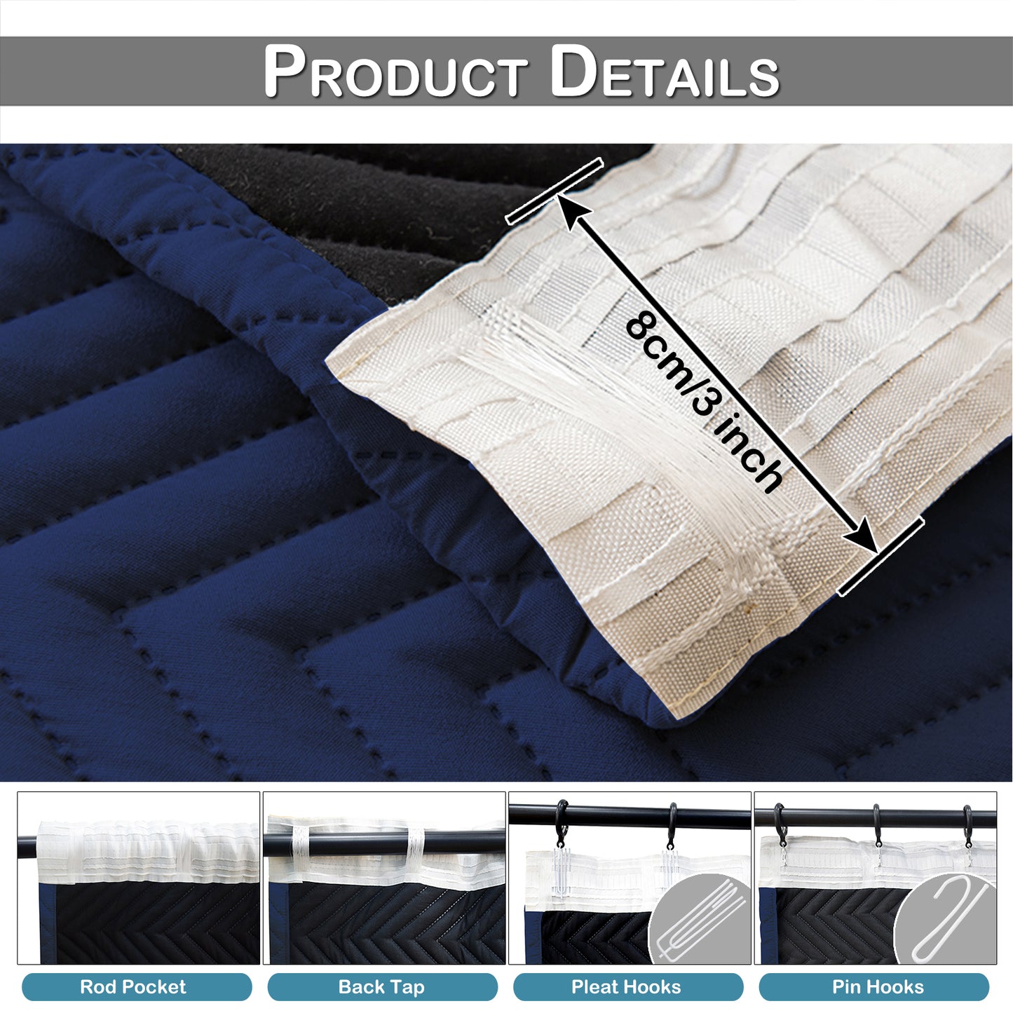Heavy Duty Quilted Curtain