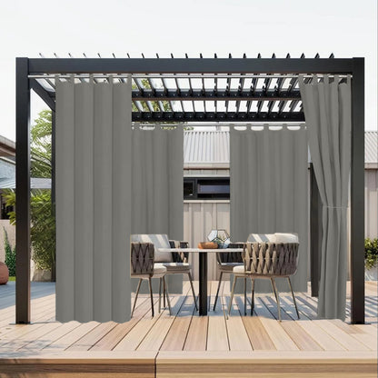 Wasserabweisender und Windstabiler Outdoor Vorhang für Terrasse und Garten