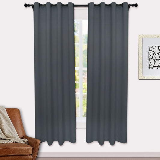 100% Blackout Curtains, 1 Panel, Gray, 132cm*160cm/132cm*213cm