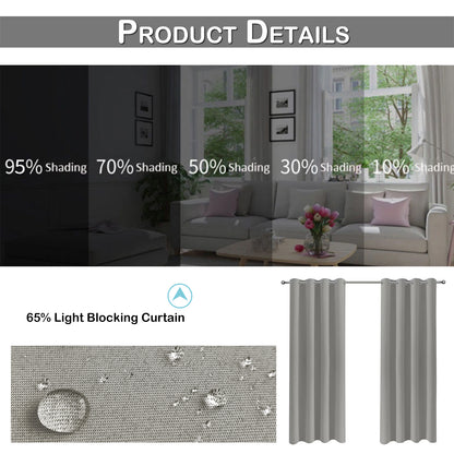 Rideau imperméable pour patio extérieur