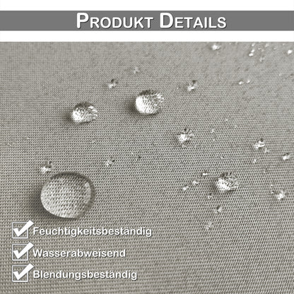 Wasserabweisender und Windstabiler Outdoor Vorhang für Terrasse und Garten