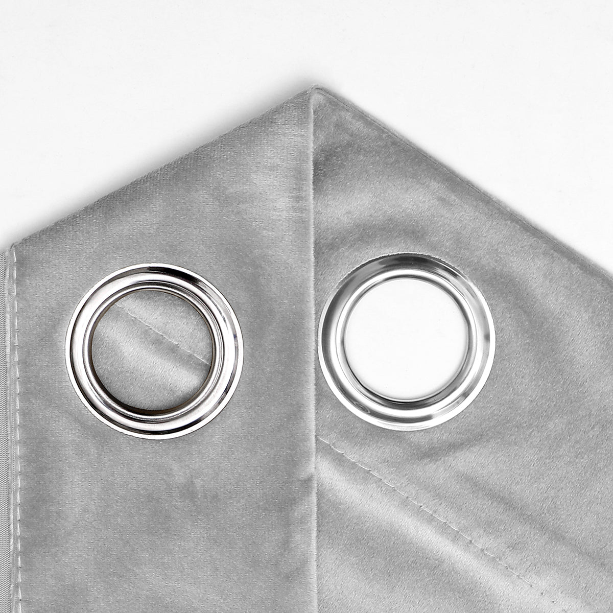 Velvet Curtains, 1 Panel, Gray, 132*164cm/132*214cm/132*244cm